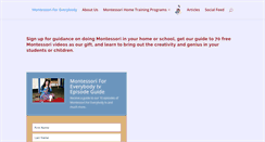 Desktop Screenshot of montessoriforeverybody.com